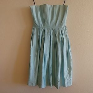 Calvin Klein Blue Strapless Cocktail Dress